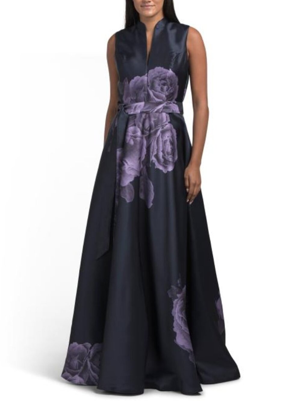RENE BY RENE RUIZ Floral Mikado Gown